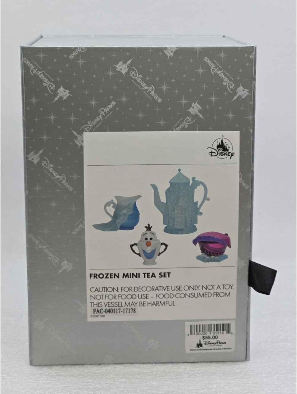 2017 Disney Parks Frozen Olaf Decorative Mini Tea Set New In Open Box Resin